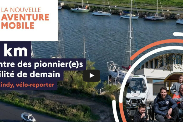 Le 16e épisode de La Nouvelle Aventure Mobile de Jérôme Zindy est à Saint-Georges-d'Orques avec Khouda, Matthieu Spillmann et leur vélo-bus scolaire OuiCycle