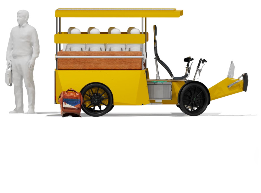 Go cycle Kids - Version Transport Scolaire permettant d’accueillir jusqu’à huit enfants